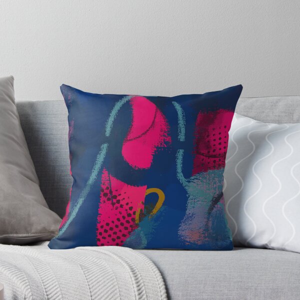 Item preview, Wild Curve on Blue designed and sold by KeksWorkroom.