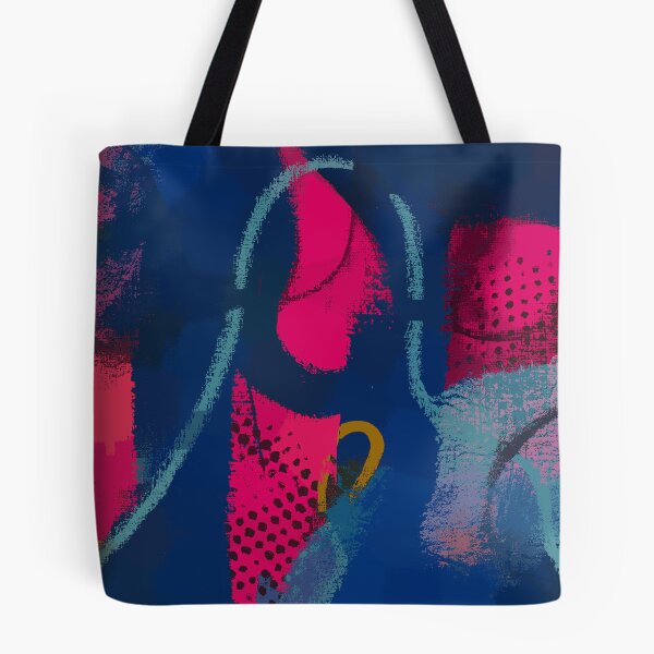 Item preview, Wild Curve on Blue designed and sold by KeksWorkroom.