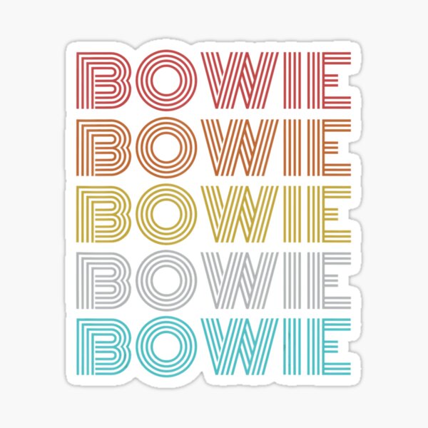 Vista previa del artículo con la obra «Bowie retro vintage», diseñado y vendido por ngferewr.