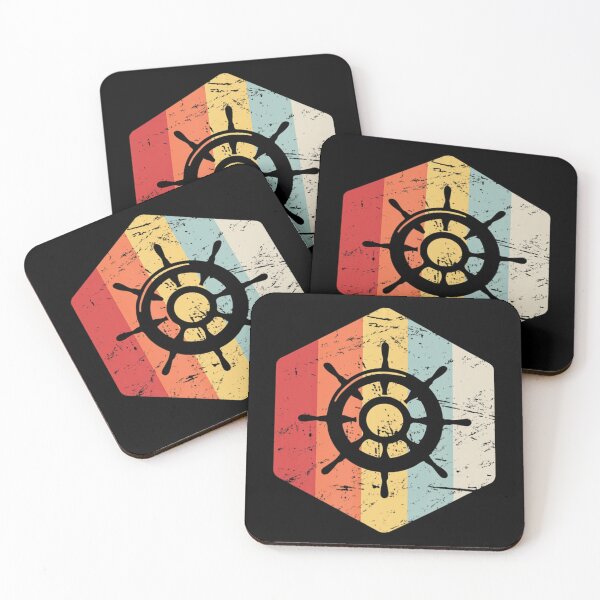 Item preview, Retro Vintage Ship's Wheel & Sailing Boat Captain designed and sold by ngferewr.