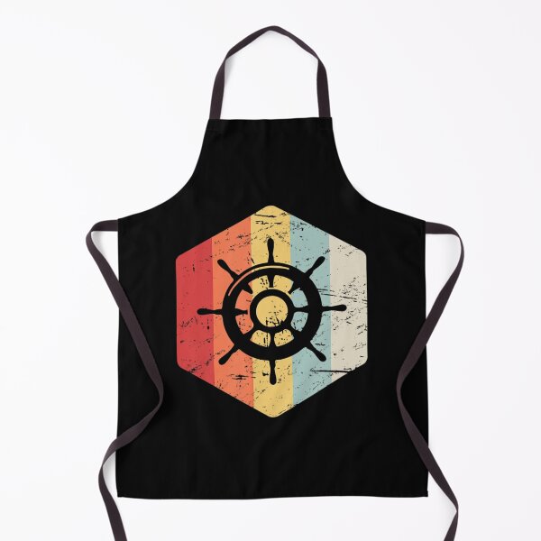 Item preview, Retro Vintage Ship's Wheel & Sailing Boat Captain designed and sold by ngferewr.
