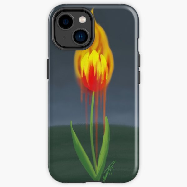 Flame Tulip iPhone Tough Case