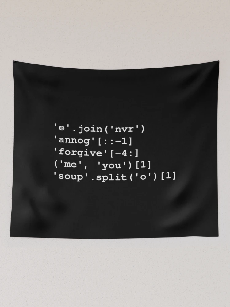 Thumbnail 2 of 3, Tapestry, Rick Roll In Python Coding designed and sold by ngferewr.