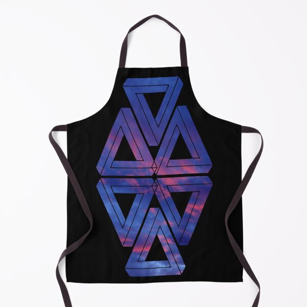 Item preview, Dark Red Blue Sky Mirror Triple Triangle Me Impressed designed and sold by createVisions.