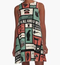 Haruki Murakami A-Linien Kleid