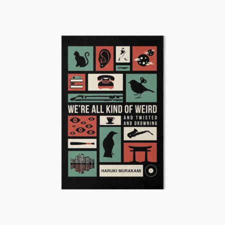 Haruki Murakami Art Board Print