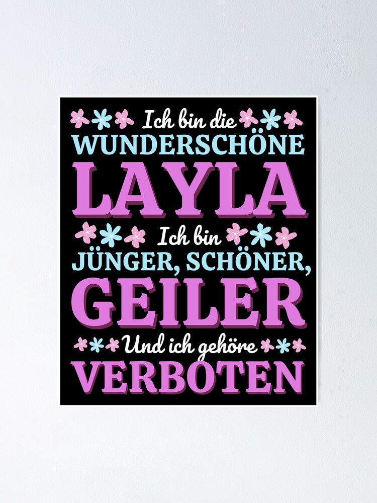 Die wunderschöne Layla ist schöner jünger geiler Layla Poster