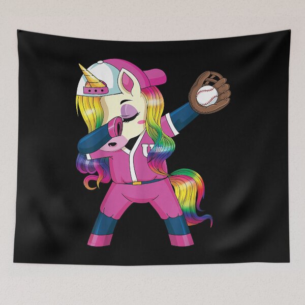 Item preview, Dabbing Unicorn Softball Rainbow Baseball Girls ns Women 607 designed and sold by caalsasu.