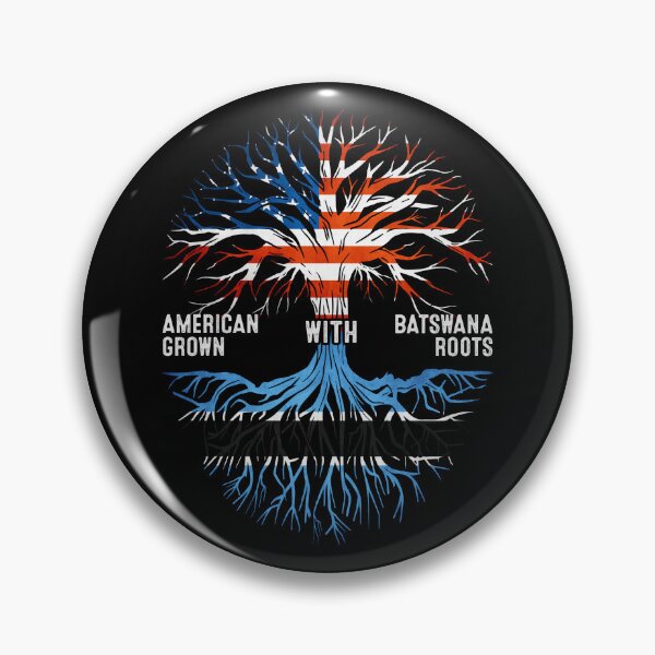 Item preview, American Grown With Batswana Roots Botswana Flag designed and sold by MoHaCo.