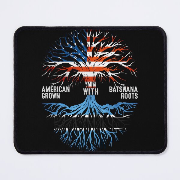 Item preview, American Grown With Batswana Roots Botswana Flag designed and sold by MoHaCo.