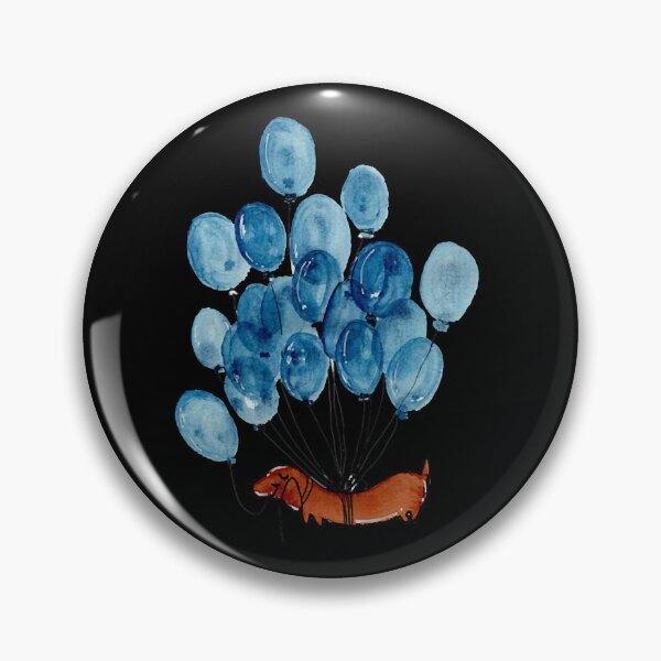 Item preview, Dachshund and balloons  designed and sold by caalsasu.