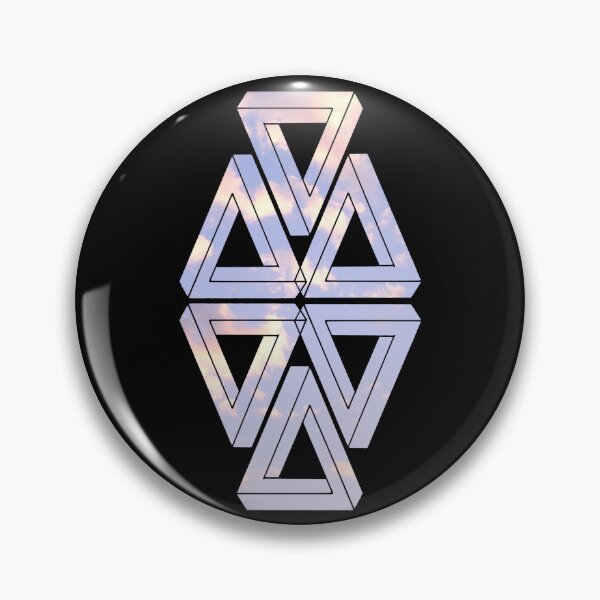 Item preview, Light Sky Mirror Triple Triangle Me Impressed designed and sold by createVisions.
