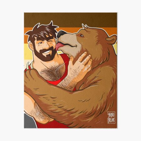 BEAR KISS - BEAR PRIDE Art Board Print