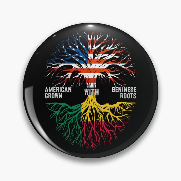 Item preview, American Grown With Beninese Roots Tree Benin Flag designed and sold by MoHaCo.