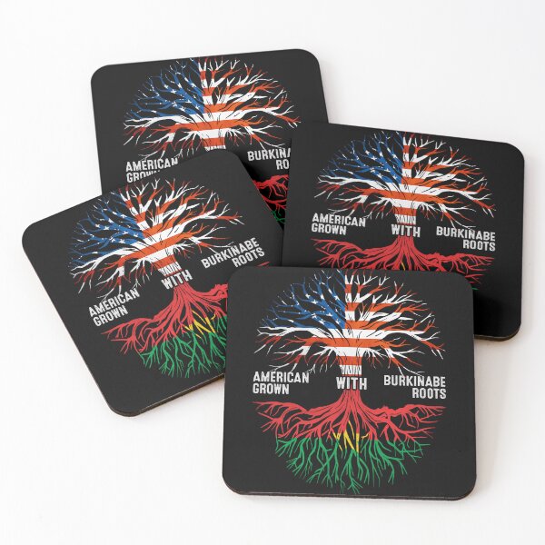 Item preview, American Grown With Burkinabe Roots Burkina Faso Flag designed and sold by MoHaCo.