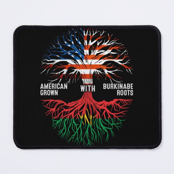 Item preview, American Grown With Burkinabe Roots Burkina Faso Flag designed and sold by MoHaCo.