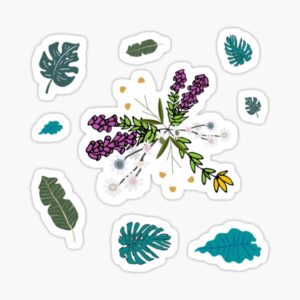 Item preview, Flowers and leaves designed and sold by andraseo.