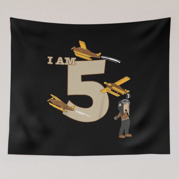 Item preview, Kids 5th Birthday T-Shirt Boys Pilot Plane Gift Birthday designed and sold by rturuytuyt.