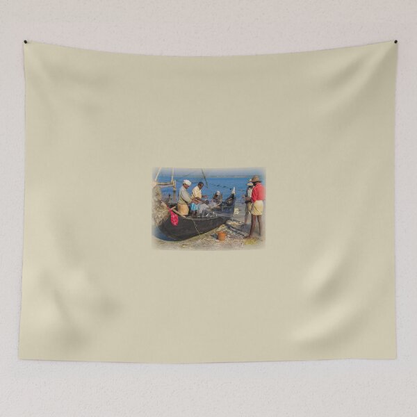 Item preview, Unloading the fish catch designed and sold by indiafrankk.