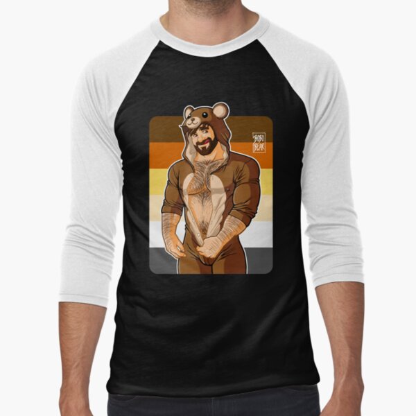 ADAM LIKES TEDDY BEARS - BEAR PRIDE Baseball ¾ Sleeve T-Shirt