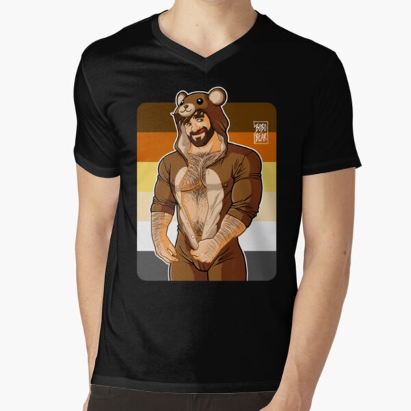 ADAM LIKES TEDDY BEARS - BEAR PRIDE V-Neck T-Shirt