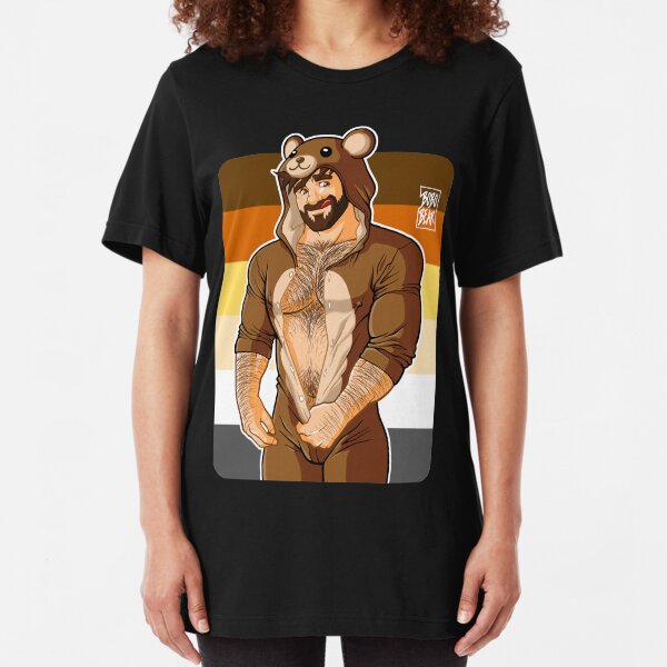 ADAM LIKES TEDDY BEARS - BEAR PRIDE Slim Fit T-Shirt