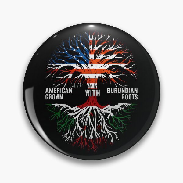 Item preview, American Grown With Burundian Roots Burundi Flag designed and sold by MoHaCo.