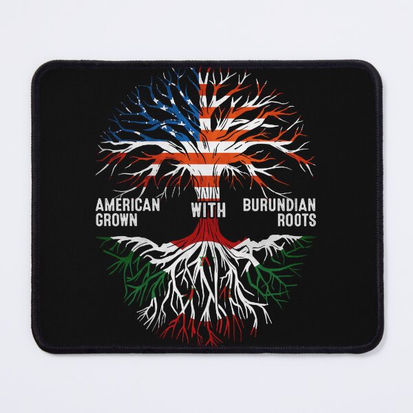 Item preview, American Grown With Burundian Roots Burundi Flag designed and sold by MoHaCo.