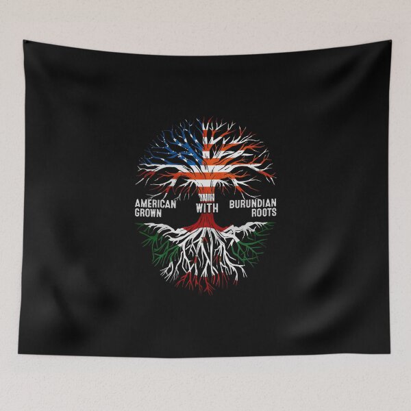 Item preview, American Grown With Burundian Roots Burundi Flag designed and sold by MoHaCo.