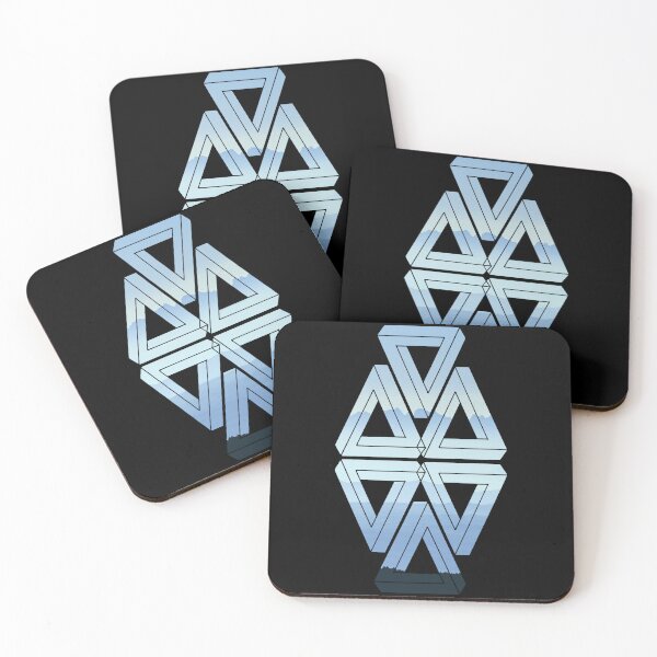 Item preview, Mountain Range Mirror Triple Triangle Me Impressed designed and sold by createVisions.