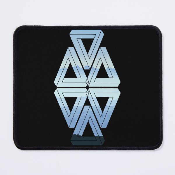 Item preview, Mountain Range Mirror Triple Triangle Me Impressed designed and sold by createVisions.