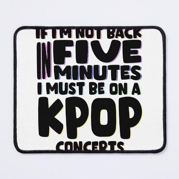 Item preview, I must be on a KPOP Concerts (BLACK RAINBOW Fonts) designed and sold by myusic.