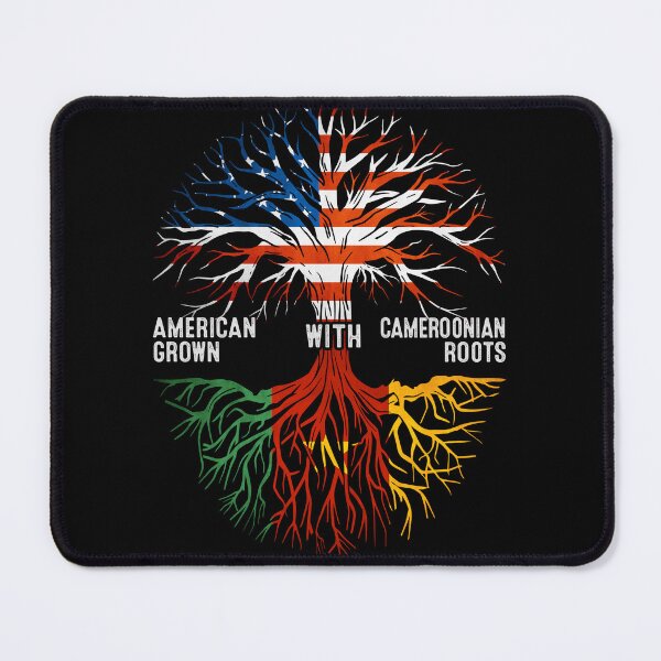 Item preview, American Grown With Cameroonian Roots Tree Cameroon Flag designed and sold by MoHaCo.