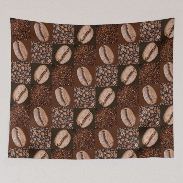 Item preview, Coffee beans in grid pattern designed and sold by PellSilversmith.