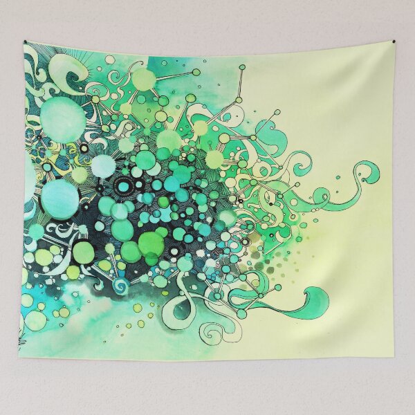 Item preview, Visible Connections - Watercolor and Pen Art designed and sold by jeffjag.
