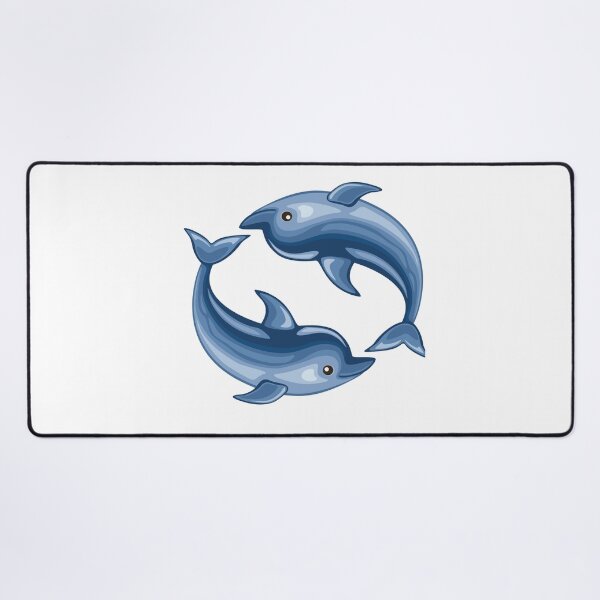 Item preview, Two cute dolphins are playing - Beautiful Sea Creatures designed and sold by ShaStyle ArtFo.