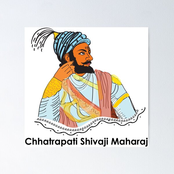 shivaji maharaj drawing step by step // chhatrapati shivaji maharaj drawing  without color - YouTube