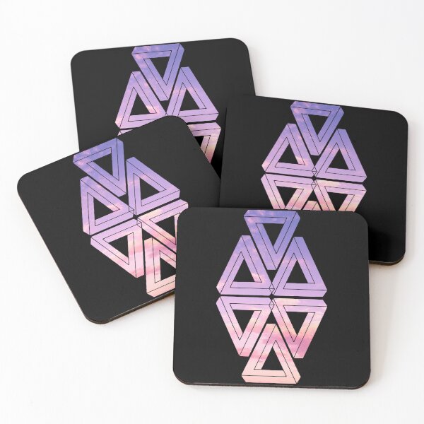 Item preview, Purple Sky Mirror Triple Triangle Me Impressed designed and sold by createVisions.