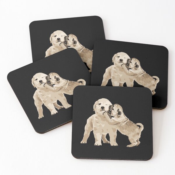 Item preview, Playing Dogs Puppies Animals Art Paint Draw Design designed and sold by BK-Fishing.