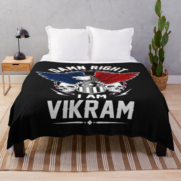 Artikelvorschau, Vikram Name T Shirt - verdammt richtig, ich bin Vikram Geschenkartikel T-Shirt entworfen und verkauft von WylerThing.