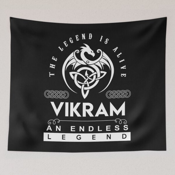 Item preview, Vikram Name T Shirt - Vikram The Legend Is Alive - An Endless Legend Gift Item Tee     designed and sold by WylerThing.