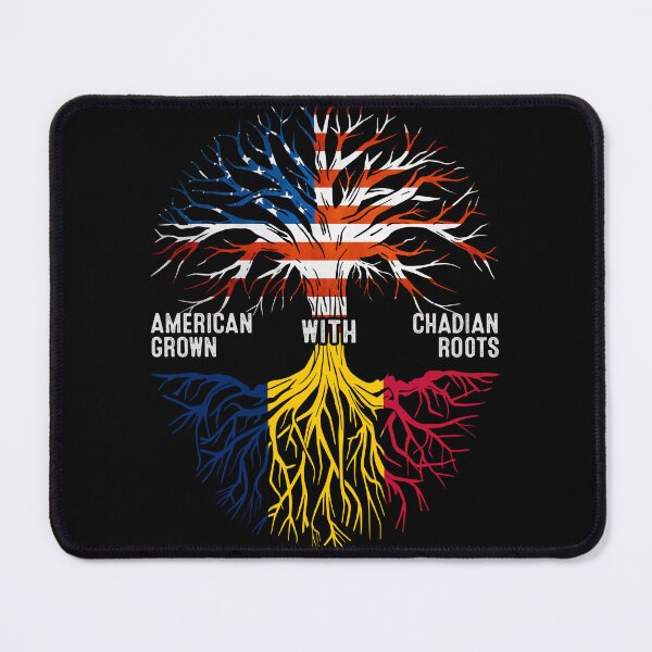 Item preview, American Grown With Chadian Roots Tree Chad Flag designed and sold by MoHaCo.