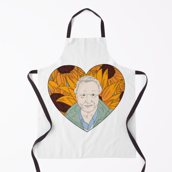 Item preview, David Attenborough Hearts Sunflowers designed and sold by FreeOrca.