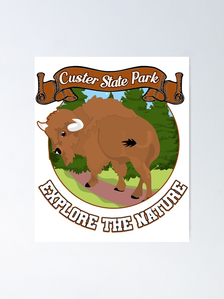 "Custer State Park Sd Bison " Poster for Sale by HabilisSupplyCo