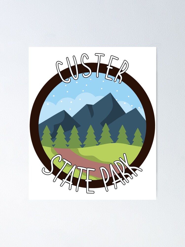 "Custer State Park Sd Bison Forest " Poster for Sale by HabilisSupplyCo