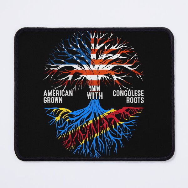 Item preview, American Grown With Congolese Roots Tree Democratic Republic of the Congo Flag designed and sold by MoHaCo.
