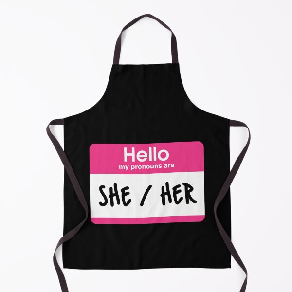 Item preview, Hello My Pronouns Are She Her Pink designed and sold by everything4eva.