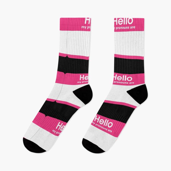 Item preview, Hello My Pronouns Are BLANK Pink designed and sold by everything4eva.