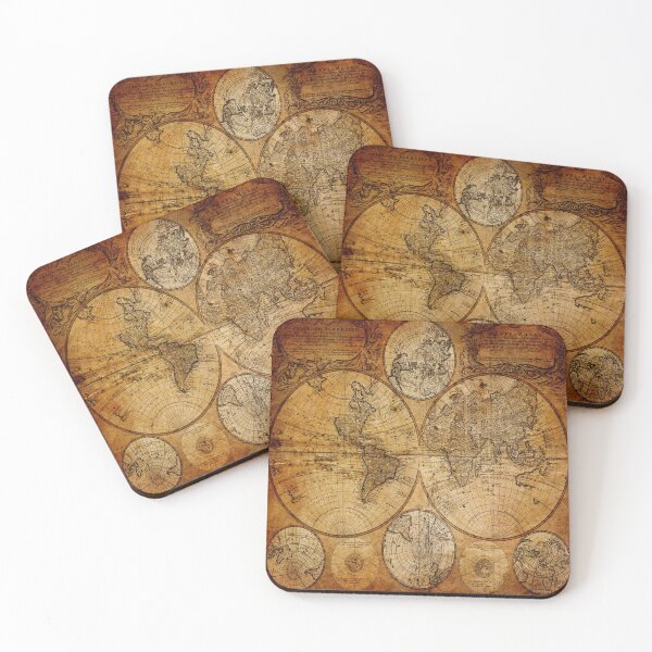 Item preview,  1980s Traveller Gifts travel souvenir vintage world map designed and sold by LEILA ART SPACE.