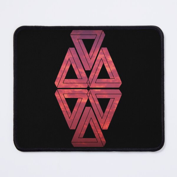Item preview, Red Sky Mirror Triple Triangle Me Impressed designed and sold by createVisions.